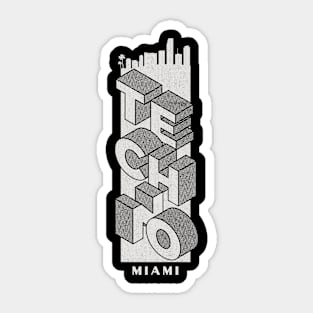 Techno Miami Sticker